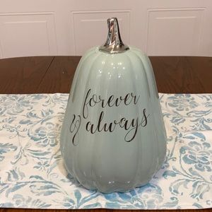 Mint Green Pumpkin 🎃 with beautiful saying